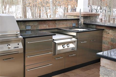 outdoor stainless steel cabinets tall|stainless steel countertops outdoor kitchen.